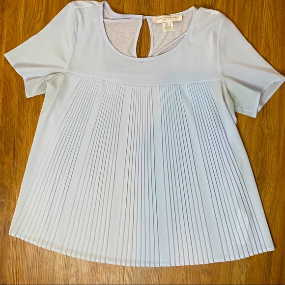 French Connection Short Sleeve Micro Pleated Top - Picture 3 of 10